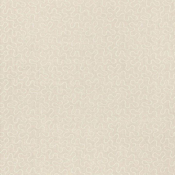 Meander Embroidery Linen 67601 by Schumacher Designer Fabric AU NATUREL 2 LINEN 67% VISCOSE RAYON 30% INDIA MARTINDALE 8,000 </p><p>Repeat: Horizontal: 6 1/2" (17CM) and Vertical: 4 1/4" (11CM) 51.75 - Swanky Fabrics -