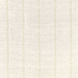 Schumacher Fabric Elba Linen Stripe Ivory / Oat 67610