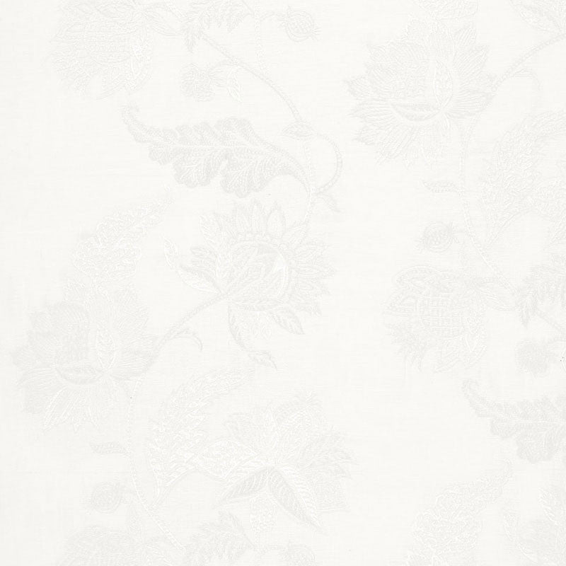 Gabriella Embroidered Sheer Ivory 67700 by Schumacher Designer Fabric ESSENTIALS: SHEERS & CASEMENTS II See Sample INDIA . </p><p>Repeat: Horizontal: 17 1/8" (43CM) and Vertical: 25 1/4" (64CM) 51 3/8" WIDE (130CM) - Swanky Fabrics -