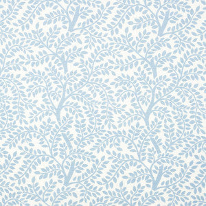 Schumacher Fabric Temple Garden Ii Sky On Ivory 179503