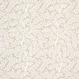 Schumacher Fabric Temple Garden Ii Ivory On Unbleached 179504
