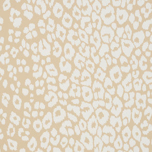 Schumacher Wallpaper Iconic Leopard Ivory On Neutral 5007020