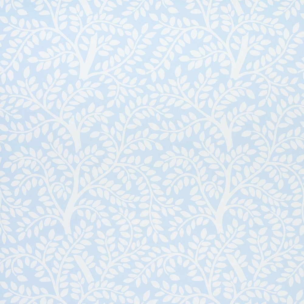 Temple Garden Ii Sky 5011963 by Schumacher Designer Wallpaper Preppy Chic 13.5" - Swanky Fabrics -