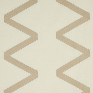 Schumacher Fabric Legere Linen Silk Appliqu Dove On Ivory 69694