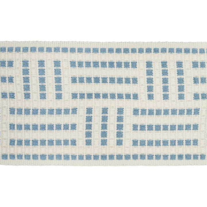 Brickell Tape Indoor/Outdoor Sky 75962 by Schumacher Designer Trim Preppy Chic 2.5" - Swanky Fabrics -