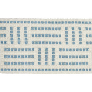 Schumacher Trim Brickell Tape Indoor/Outdoor Sky 75962