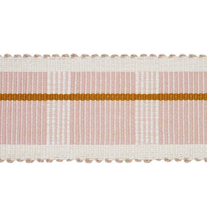 Calcada Tape Medium Rose Quartz 79207 by Schumacher Designer Trim Stephanie Seal Brown - Swanky Fabrics -