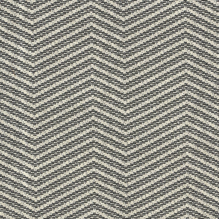 Sparre Pingl Ivory 80980 by Schumacher Designer Fabric Stephanie Seal Brown 26.75" - Swanky Fabrics -