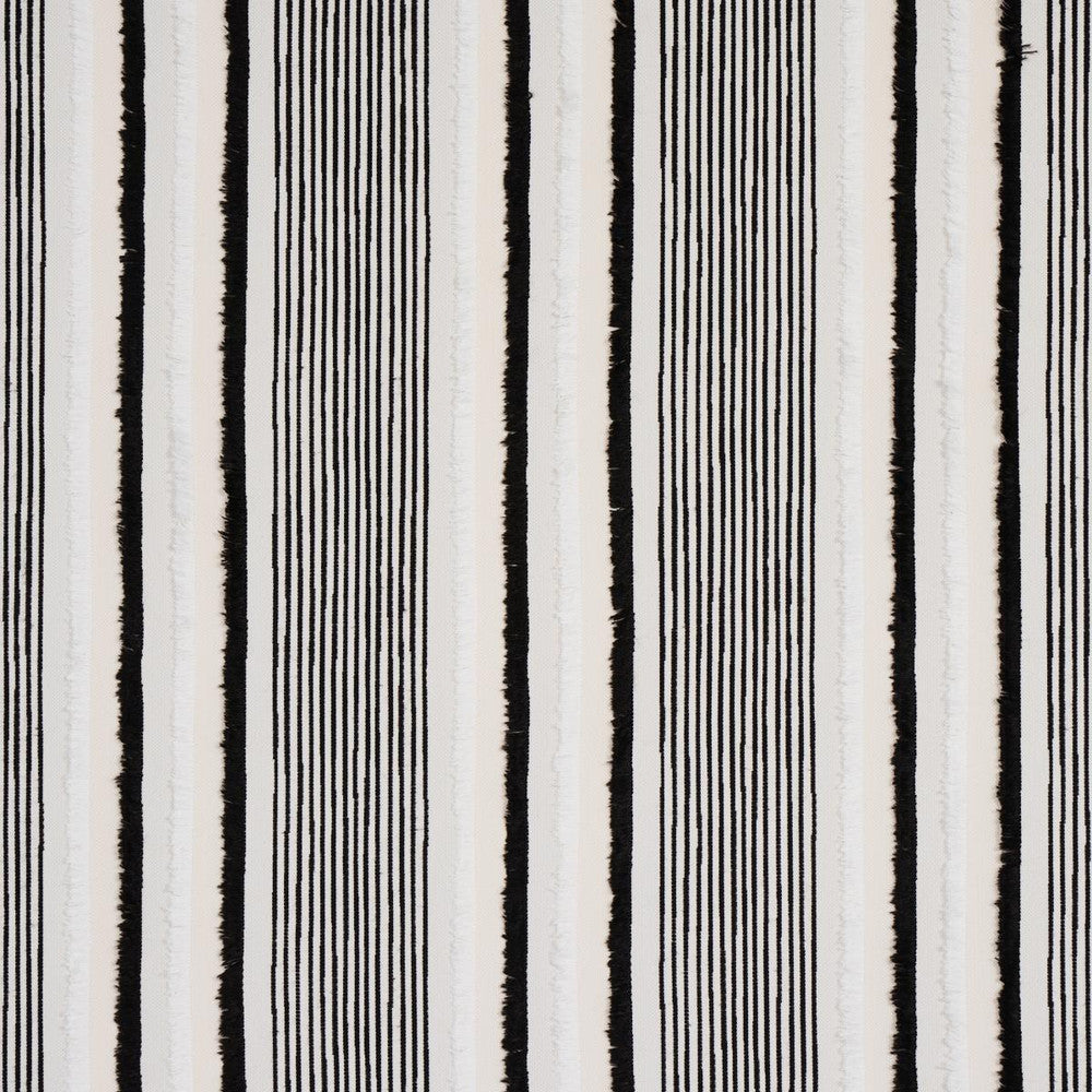 Billy Indoor/Outdoor Black 81110 by Schumacher Designer Fabric Indoor/Outdoor 8.89" - Swanky Fabrics -