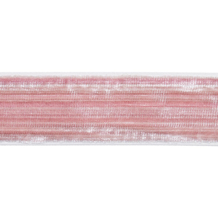 Gaspard Velvet Tape Narrow Blush 81292 by Schumacher Designer Trim Velvet & Velvet Trims - Swanky Fabrics -