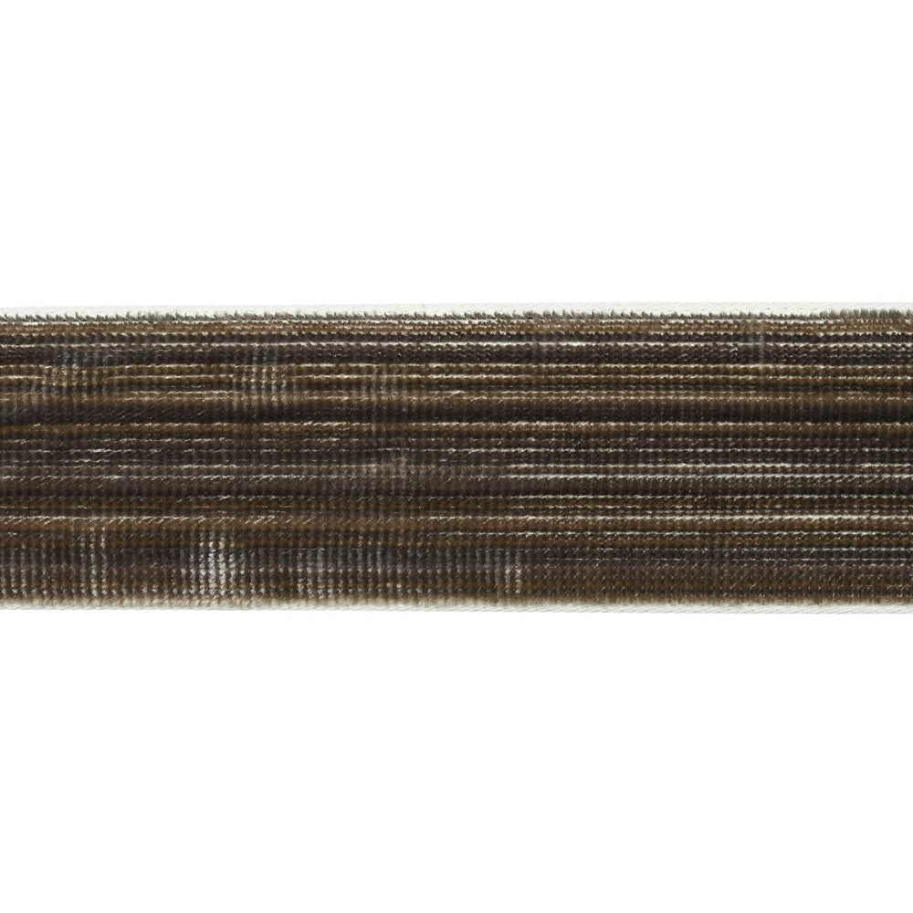 Gaspard Velvet Tape Narrow Charcoal 81294 by Schumacher Designer Trim Velvet & Velvet Trims - Swanky Fabrics -