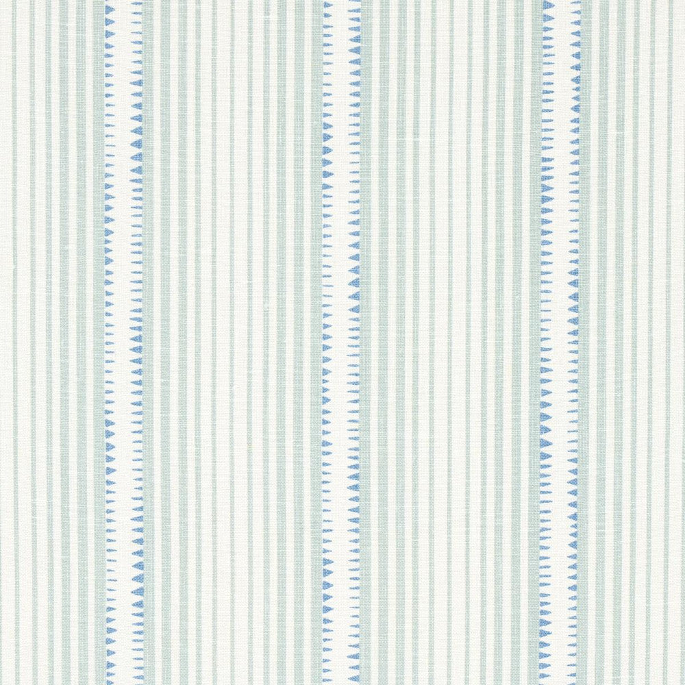 Moncorvo Mineral 176276 by Schumacher Designer Fabric Stripes Revisits 27.0" - Swanky Fabrics -