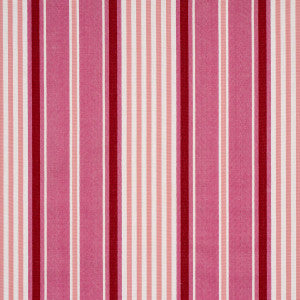 Schumacher Fabric Minzer Cotton Stripe Pink 66016