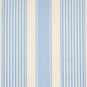 Schumacher Fabric Summerville Linen Stripe Sky 66094