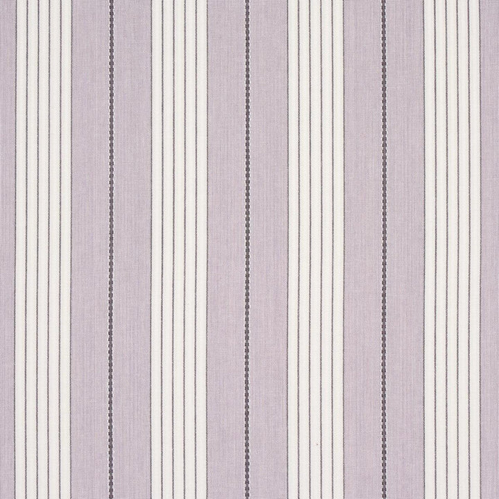 Audrey Stripe Lilac 71377 by Schumacher Designer Fabric Stripes Revisits 4.75" - Swanky Fabrics -
