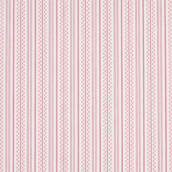 Jack Stripe Pink 71418 by Schumacher Designer Fabric Stripes Revisits 1.12" - Swanky Fabrics -