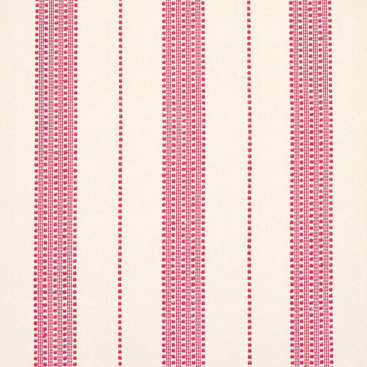 Lubeck Stripe Pink 79095 by Schumacher Designer Fabric Stripes Revisits 6.62" - Swanky Fabrics -