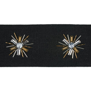 Schumacher Trim Constellation Beaded Tape Black 81191