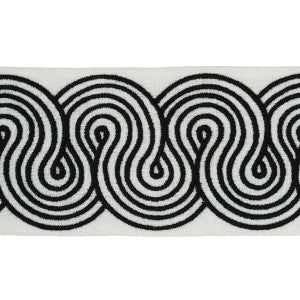 Schumacher Trim Giraldi Embroidered Black 81250