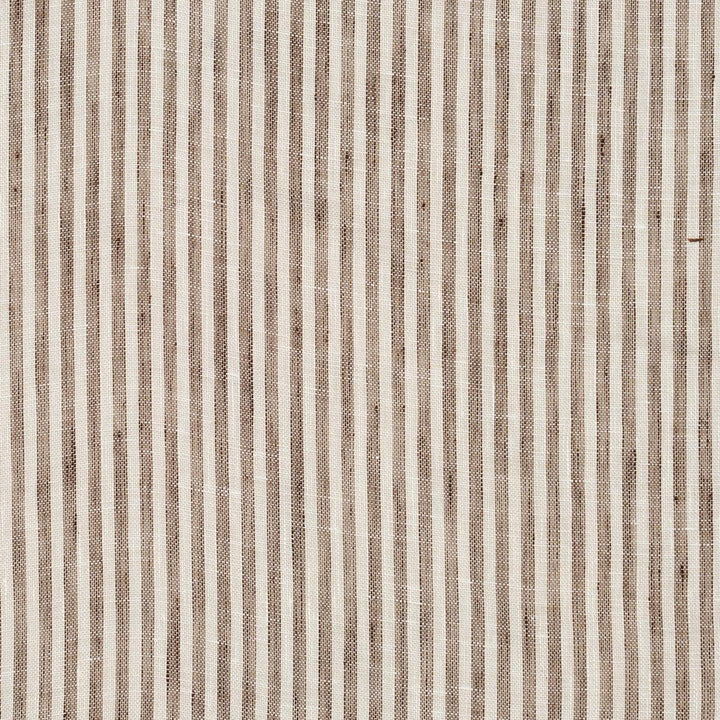 Tori Stripe Sheer Brown 81321 by Schumacher Designer Fabric Stripes Revisits - Swanky Fabrics -