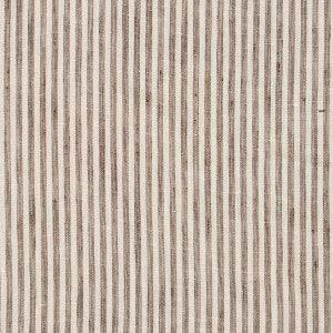 Schumacher Fabric Tori Stripe Sheer Brown 81321