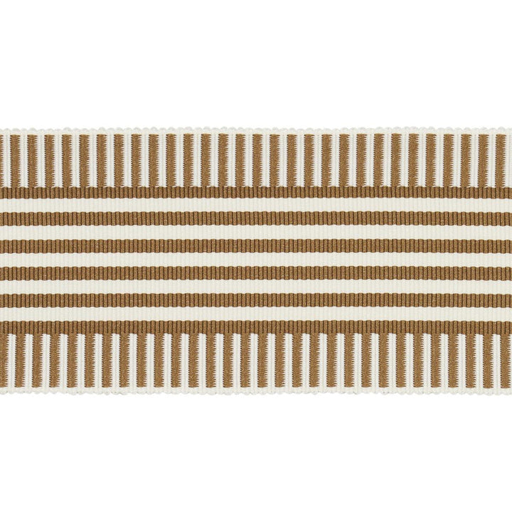 Keket Stripe Tape Camel 81691 by Schumacher Designer Trim Victor Glemaud - Swanky Fabrics -