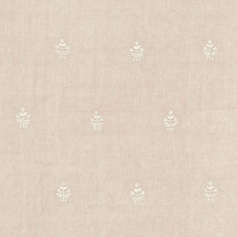 Maria Embroidery Linen 67791 by Schumacher Designer Fabric FIRENZE / SHEERS See Sample INDIA . </p><p>Repeat: Horizontal: 4 1/4" (11CM) and Vertical: 16 3/4" (43CM) 51" WIDE (130CM) - Swanky Fabrics -