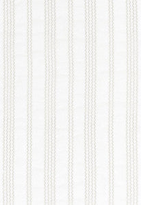 Schumacher Fabric Piero Stripe Embroidery Pearl 67880