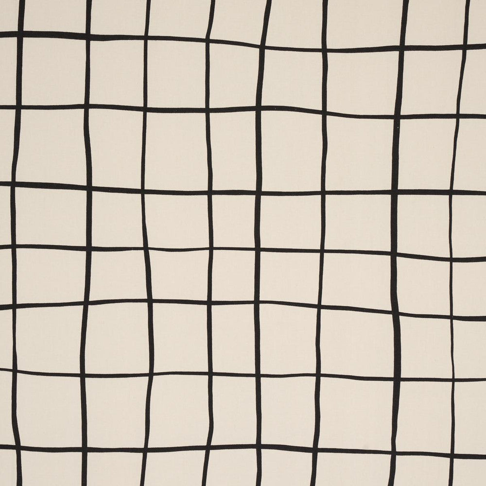 Painterly Windowpane Black 180290 by Schumacher Designer Fabric Miles Redd 54.0" - Swanky Fabrics -