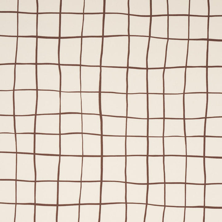 Painterly Windowpane Brown 180291 by Schumacher Designer Fabric Miles Redd 54.0" - Swanky Fabrics -
