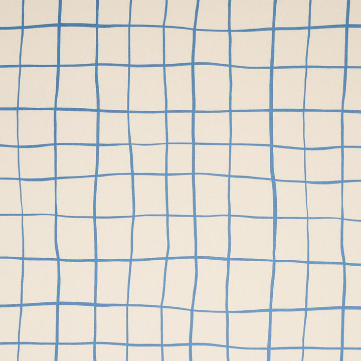 Painterly Windowpane Blue 180292 by Schumacher Designer Fabric Miles Redd 54.0" - Swanky Fabrics -
