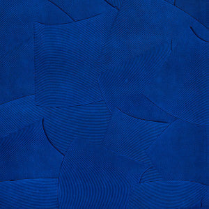 Schumacher Wallpaper Hand Combed Plaster Yves Blue 5013950