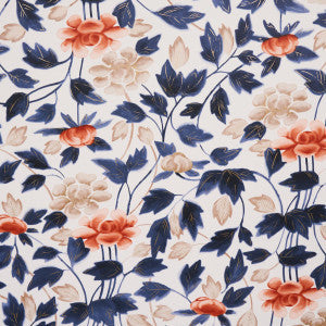 Schumacher Wallpaper Imari Blue Ink 5014050