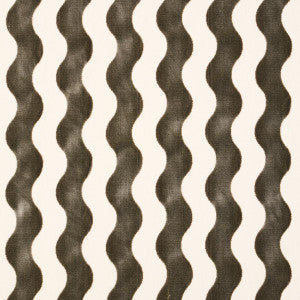 Schumacher Fabric The Wave Velvet Grey 69425