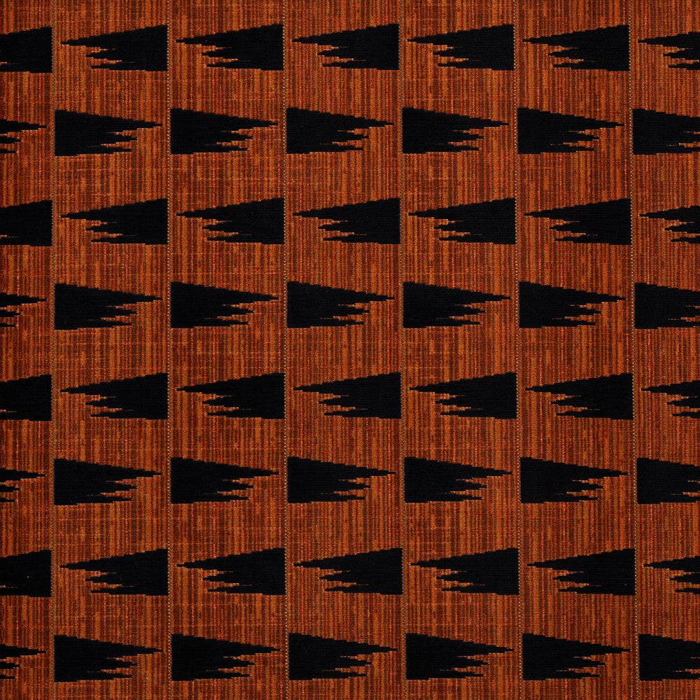 Tutsi Cinnamon 71226 by Schumacher Designer Fabric David Kaihoi 4.25" - Swanky Fabrics -