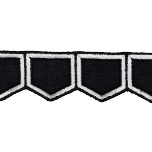 Schumacher Trim Honeycomb Black 81752
