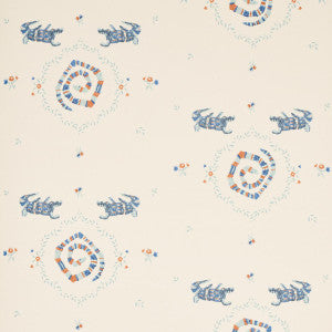 Schumacher Wallpaper Reptilia Warm Blue 5014191