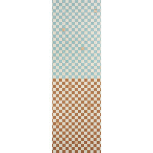 Schumacher Wallpaper Gambit Panel Teal & Earthy Brown 5014260