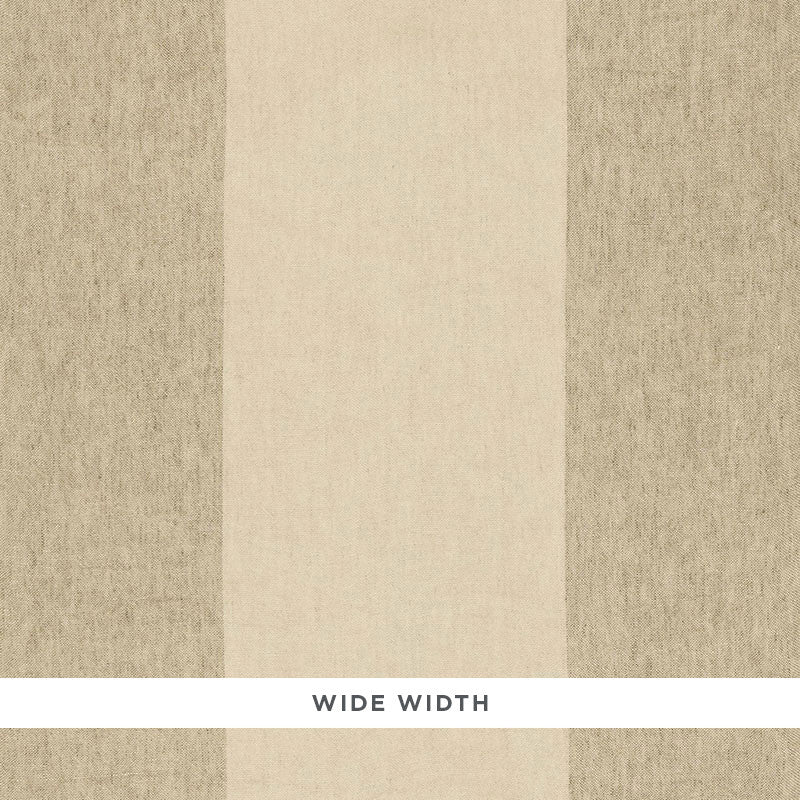 Vista Linen Stripe Flax 67940 by Schumacher Designer Fabric ESSENTIALS: SHEERS & CASEMENTS I LINEN 100% ITALY </p><p>Repeat: Horizontal: 22" (56CM) and Vertical: 120 - Swanky Fabrics -