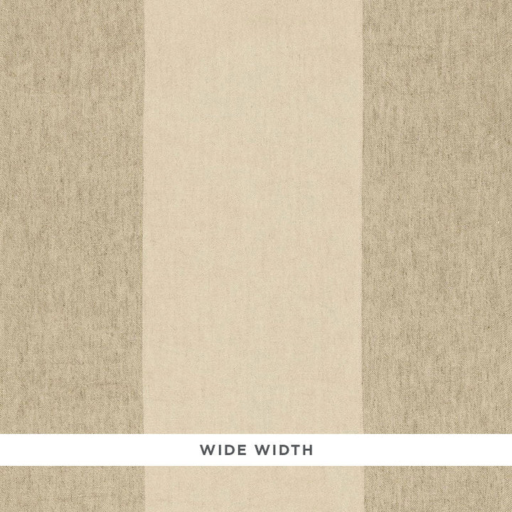 Vista Linen Stripe Flax 67940 by Schumacher Designer Fabric ESSENTIALS: SHEERS & CASEMENTS I LINEN 100% ITALY </p><p>Repeat: Horizontal: 22" (56CM) and Vertical: 120 - Swanky Fabrics -