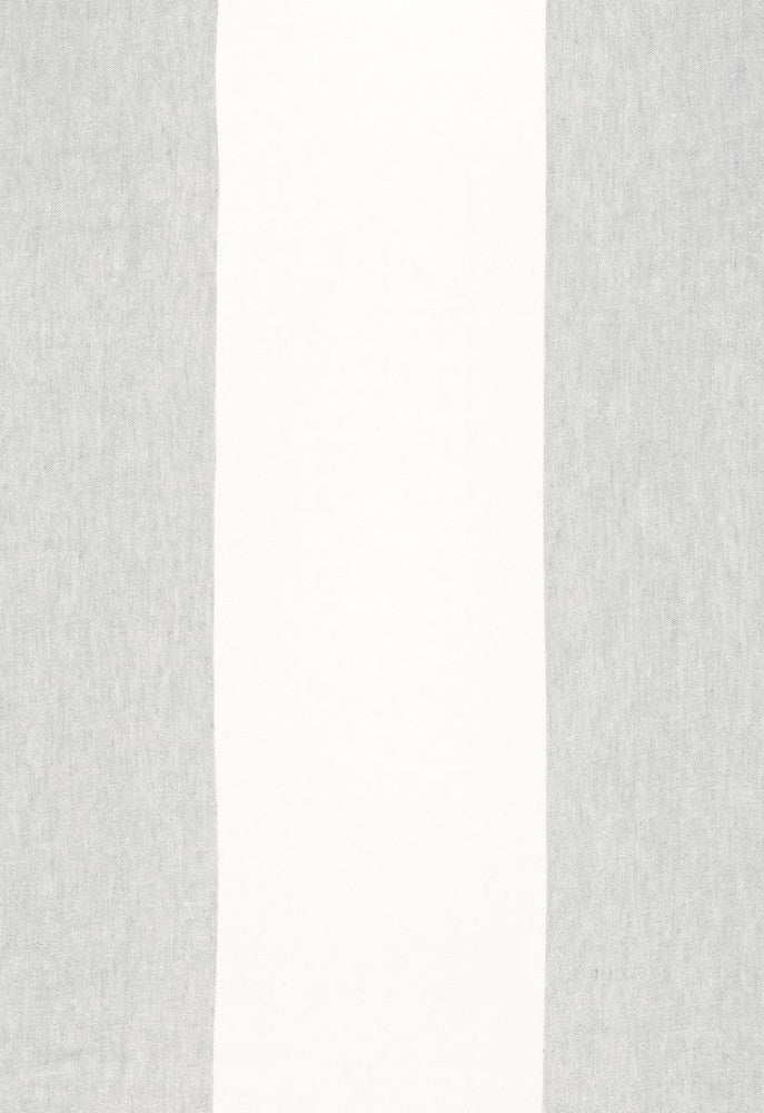 Vista Linen Stripe Fog 67942 by Schumacher Designer Fabric Essentials-Sheers-Casements 100% Linen - Horizontal: 22 and Vertical: - 120 - Swanky Fabrics -