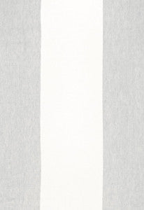 Schumacher Fabric Vista Linen Stripe Fog 67942