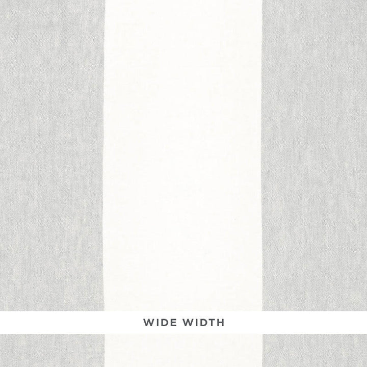 Vista Linen Stripe Fog 67942 by Schumacher Designer Fabric ESSENTIALS: SHEERS & CASEMENTS I LINEN 100% ITALY </p><p>Repeat: Horizontal: 22" (56CM) and Vertical: 120 - Swanky Fabrics -