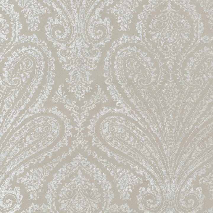 Paisley Aglow Pewter 679451 by Waverly Designer Fabric - 46%Polyester 54%Cotton INDIA 36000 Horizontal: 6.75 and Vertical: 25.25 54 - Swanky Fabrics -