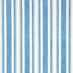 Schumacher Wallpaper Villa Stripe Peacock 5009926