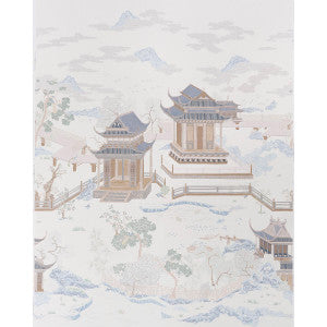 Schumacher Wallpaper Coromandel Alabaster 5014160