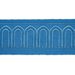 Schumacher Trim Arches Embroidered Tape Medium Teal 81151