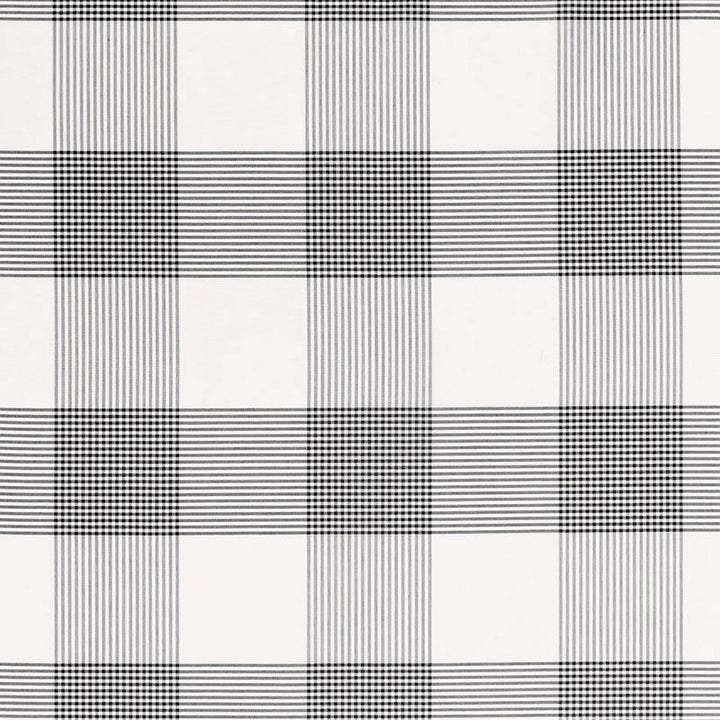 Antigua Plaid Jet 68035 by Schumacher Designer Fabric CALYPSO PLAIDS & CHECKS COTTON 100% INDIA MARTINDALE 5,000 </p><p>Repeat: Horizontal: 8 7/8" (23CM) and Vertical: 8 7/8" (23CM) 53.5 - Swanky Fabrics -