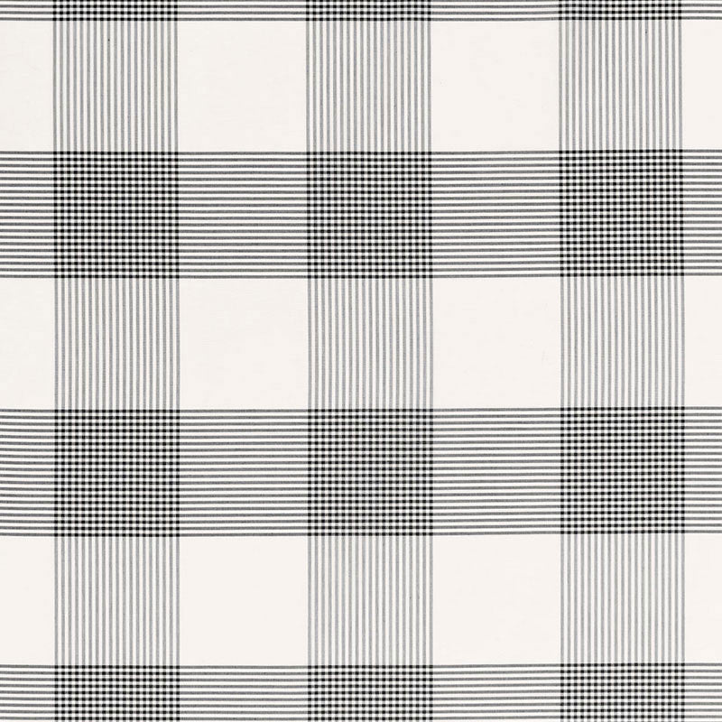Antigua Plaid Jet 68035 by Schumacher Designer Fabric CALYPSO PLAIDS & CHECKS See Sample INDIA LIGHT DUTY </p><p>Repeat: Horizontal: 8 7/8" (23CM) and Vertical: 8 7/8" (23CM) 53 1/2" WIDE (136CM) - Swanky Fabrics -