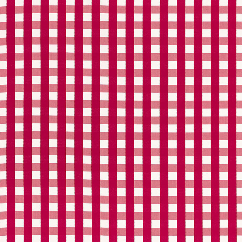 Bermuda Check Azalea 68062 by Schumacher Designer Fabric CALYPSO PLAIDS & CHECKS See Sample INDIA MEDIUM DUTY </p><p>Repeat: Horizontal: 1 3/4" (4CM) and Vertical: 1 5/8" (4CM) 53 1/8" WIDE (135CM) - Swanky Fabrics -